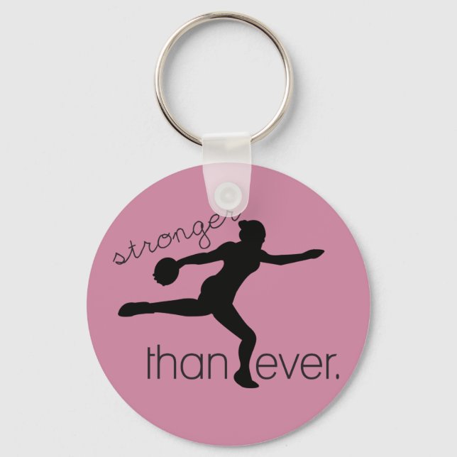 Discus Throw Track and Field Keychain (Front)