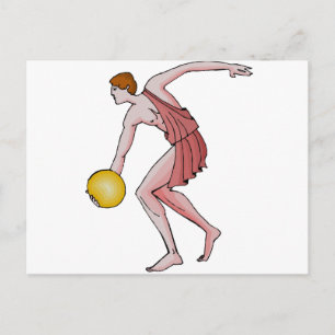 Discus Thrower 396 BC Postcard