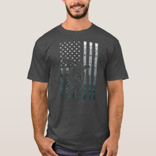 Discus Thrower America Flag Vintage Discus T-Shirt