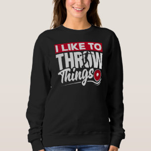 Discus Throwing Discus Thrower Track And Field Lik Sweatshirt