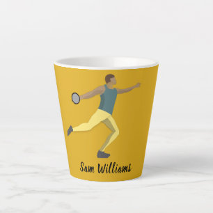 Discus Throwing Latte Mug