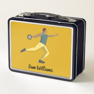 Discus Throwing Metal Lunch Box