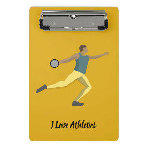 Discus Throwing Mini Clipboard