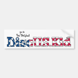 DiscUSKid Bumper Sticker