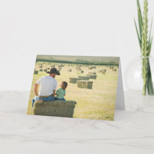 Discussion In A Hay Field Card