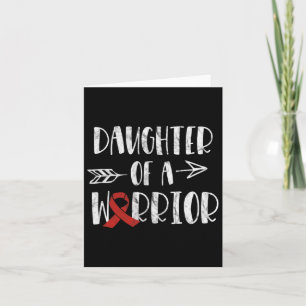 Disease Awareness Daughter Of A Warrior Heart Heal Card