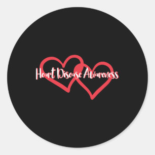 Disease Awareness - National Wear Red Gift Tee Classic Round Sticker