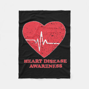 Disease Awareness -national Wear Red Shirt Day  Fleece Blanket
