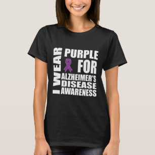 Disease Awareness Purple Ribbon Support Walk T-Shirt