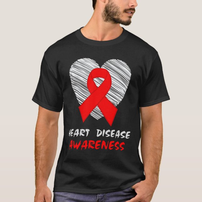 Disease Awareness Red Ribbon 1  T-Shirt (Front)