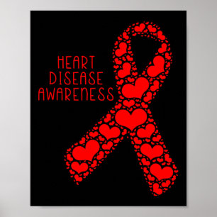 Disease Awareness Red Ribbon Poster