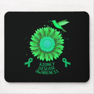 Disease Awareness Sunflower Hummingbird Gift Mouse Mat