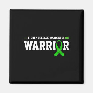 Disease Awareness Warrior Support Month Green Ribb Magnet