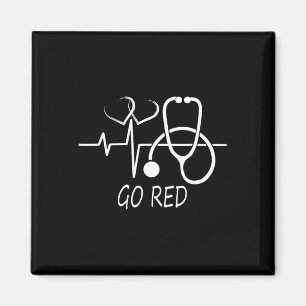 Disease Awareness We Wear Red In February Go Red H Magnet