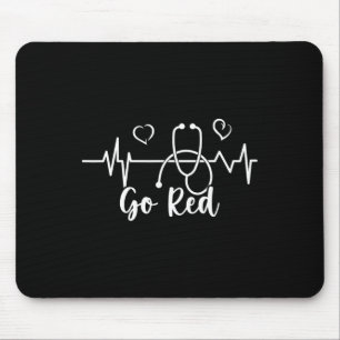 Disease Awareness We Wear Red In February Go Red H Mouse Mat