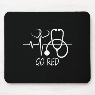 Disease Awareness We Wear Red In February Go Red H Mouse Mat