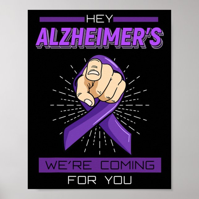 Disease Brain Memory Loss Dementia Gift Idea  Poster (Front)