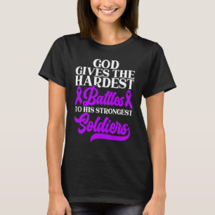 Disease Dementia I Wear Purple Alzheimer's Awarene T-Shirt