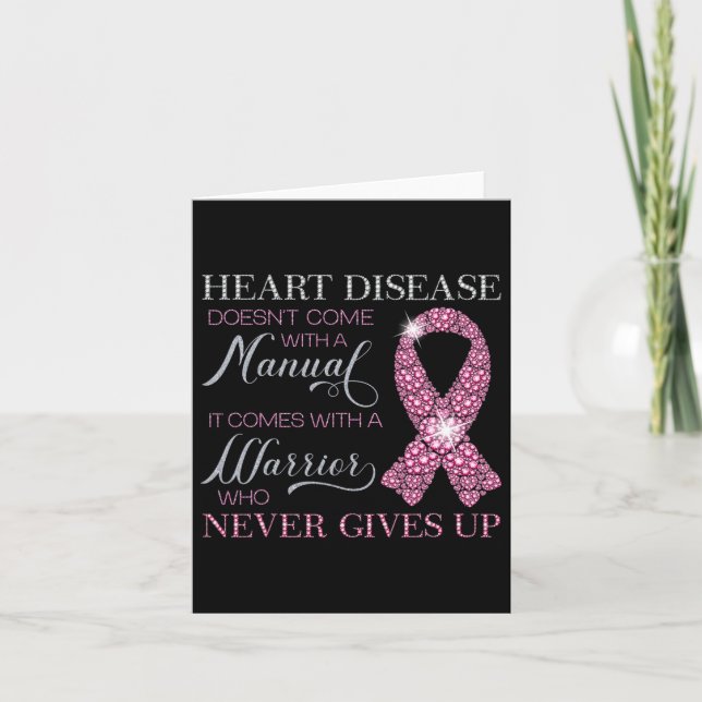 Disease Doesn't Come With A Manual Support Warrior Card (Front)