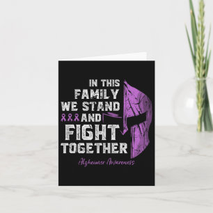 Disease Family Support Awareness Spartan Warrior  Card