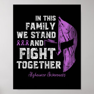 Disease Family Support Awareness Spartan Warrior  Poster