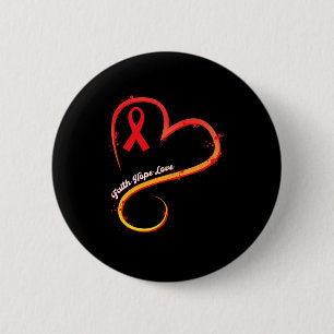 Disease February Wear Red Heart Disease Awareness 6 Cm Round Badge