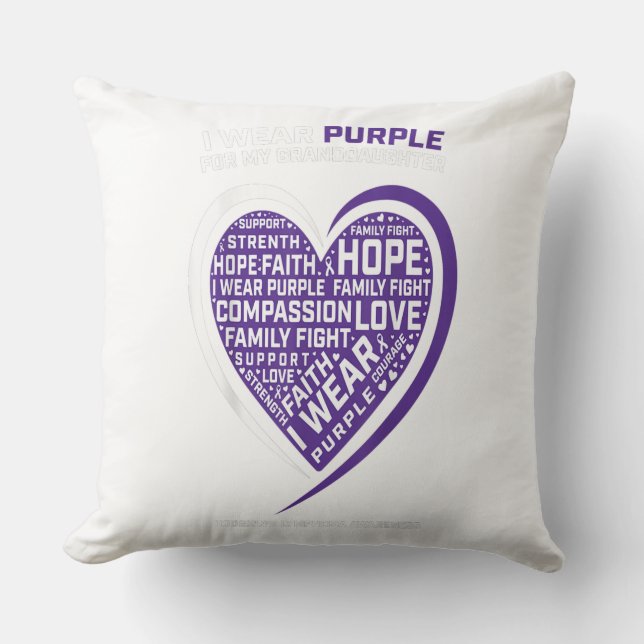 Disease Granddaughter Hodgkins Lymphoma Cushion (Front)