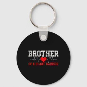 Disease Heartbeat Brother Gift Key Ring