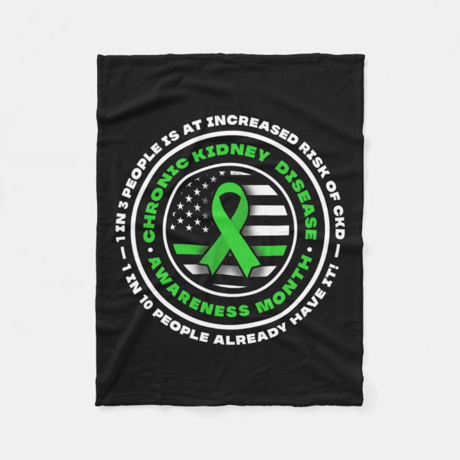 Disease Husband Kidney Disease Awareness Gifts  Fleece Blanket (Front)
