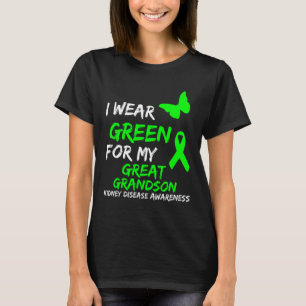Disease I Wear Green For My Great Grandson Ribbon T-Shirt