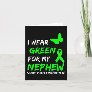 Disease I Wear Green For My Nephew Ribbon Card