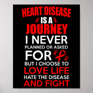 Disease Is A Journey Awareness Poster