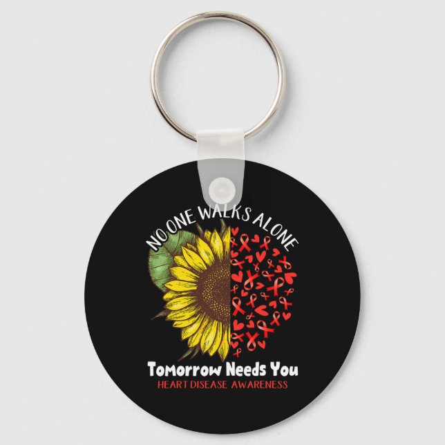 Disease No One Walks Alone Tomorrow Needs You  Key Ring (Front)