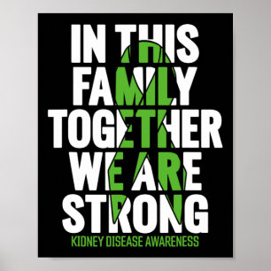 Disease Support - Family Kidney Disease Awareness  Poster