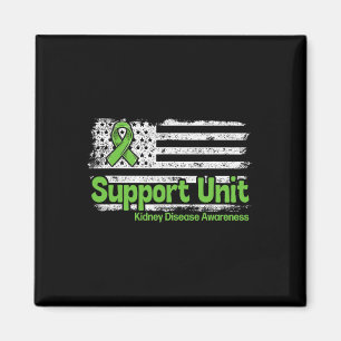 Disease Support Unit Flag Kidney Disease Awareness Magnet