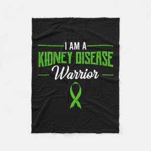 Disease Warrior Dialysis Nephritis Organ Donor Gre Fleece Blanket