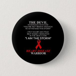 Disease Warrior Health 6 Cm Round Badge