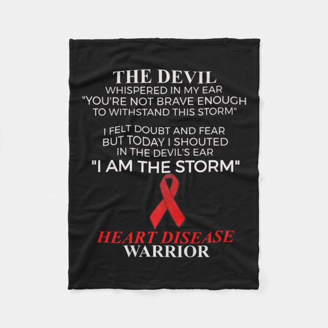 Disease Warrior Health  Fleece Blanket (Front)