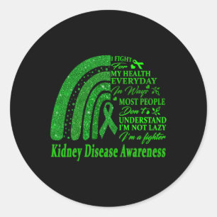 Disease Warrior I'm Fine 2 Classic Round Sticker