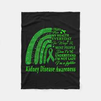 Disease Warrior I'm Fine 2  Fleece Blanket