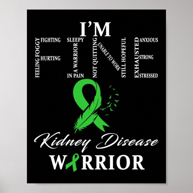 Disease Warrior I'm Fine  Poster (Front)