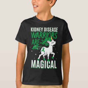 Disease Warrior Magical Unicorn Green Organ Donor  T-Shirt