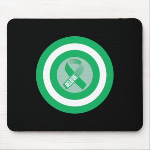 Disease Warrior Ribbon Awareness Gift Support Mouse Mat
