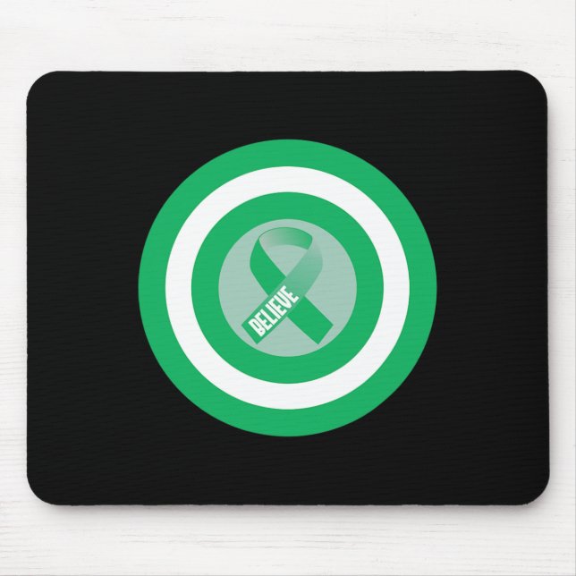 Disease Warrior Ribbon Awareness Gift Support  Mouse Mat (Front)
