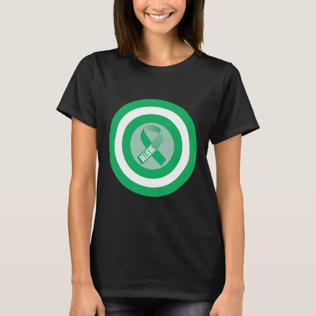 Disease Warrior Ribbon Awareness Gift Support  T-Shirt (Front)