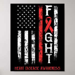Disease Warrior Us Flag  Poster