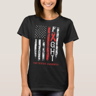 Disease Warrior Us Flag T-Shirt