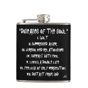 Diseases of The Soul Hip Flask