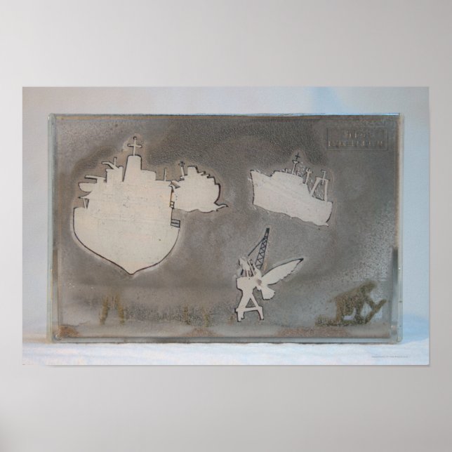 Disembarkation K7 1986 Mixed-media Poster (Front)