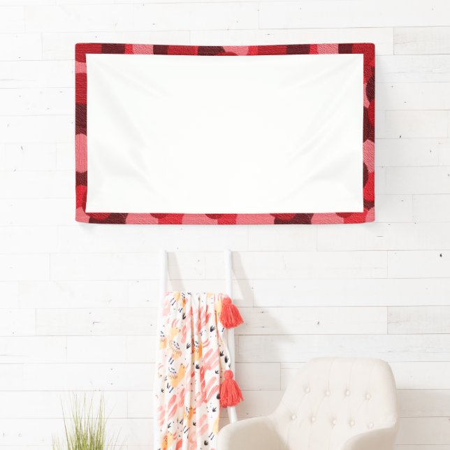 Diseño de pinceladas en colores rojo banner (Insitu)